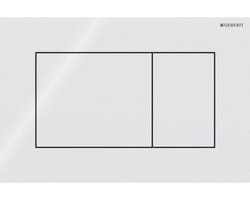Geberit Sigma01 bedieningsplaat - 2-toets spoeling - vierkant - Alpien wit