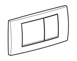 Geberit Twinline 30 bedieningspaneel - wit