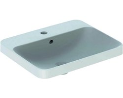 Geberit VariForm opbouwwastafel - Rechthoekig - 55 cm - Met overloop - Wit