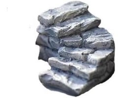 Gebogen stenen treden miniatuur fee tuin accessoires