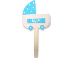 Geboortebord tuin - Wandelwagen voor jongen of meisje - Baby geboorte