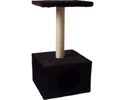 Gebr. De Boon Klimmeubel - L30xB30xH57 cm - Krabmeubel Diabolo Zwart