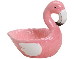Gebr. Wurm - Schaaltje - Decoratief - Flamingo - Roze - Keramiek - 13x9x11cm