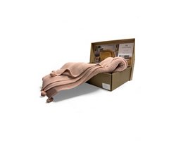 Gebreide Deken – Roze – 200x220 cm – Zachte Knitted Fabric