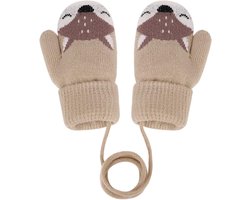 Gebreide winterwanten voor baby's en peuters - warme handschoenen met fleece voering - jongens en meisjes - 1-6 jaar - schattig en praktisch