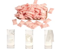 Gecomprimeerde katoenen handdoeken - 100 stuks mini-vellen - draagbare gezichtshanddoeken - Katoenen zakdoekjes - Reis Handdoek - Geschikt voor reizen, kamperen, wandelen, sport, schoonheidssalons, huishoudelijke doekjes - 20*22cm - Roze