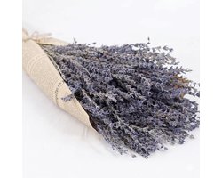Gedroogde Lavendel Bosje 100% Echt Natuurlijk Geurend Droogbloemen Woondecoratie Cadeau 43 cm