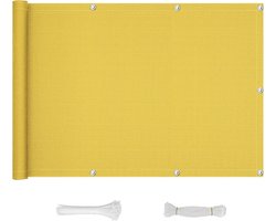 Geel Balkonscherm Inkijkbescherming 70 x 500 cm Privacydoek voor Balkon en Tuin