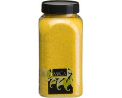 Geel Decoratie Zand 650ml - Mica Decorations