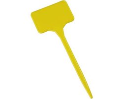 Geel Plantenbordjes Set van 15 - Duurzame Steeketiketten voor Binnen en Buiten