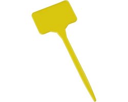 Geel Plantenbordjes Set van 15 - Duurzame Steeketiketten voor Binnen en Buiten