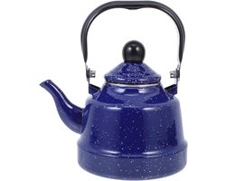 Geëmailleerde Fluitketel Waterkoker met Handvat voor Gasfornuis en Inductie