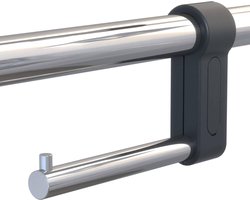 Geesa Comfort & Safety Toiletrolhouder voor toiletbeugel - Chroom