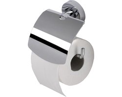 Geesa Luna Toiletrolhouder met klep - Chroom