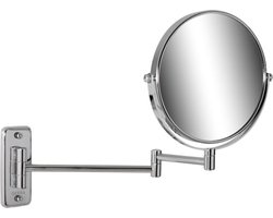 Geesa Mirror Scheerspiegel - 2-armig - 5x vergrotend - ø 200 mm - Chroom