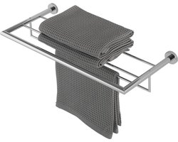 Geesa Nemox Handdoekrek met planchet - 60 cm - Chroom