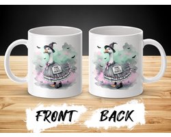 Geestige Halloween Gans Mok, Heks Gans Mok, Spookachtige Mok, Feestelijke Halloween Decoratie, Gans Liefhebber Cadeau Idee