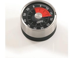 GEFU OPTICO Keukentimer – 60 Minuten – Magnetisch – RVS