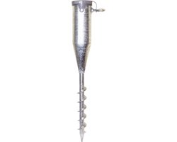 Gegalvaniseerde houder voor parasol en vlaggenmast - Zachte ondergrond - 5 passtukken