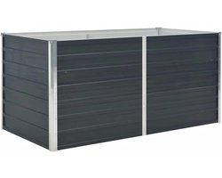 Gegalvaniseerde Stalen Plantbak voor Tuin en Balkon - Diepe en Ruime Bloembak