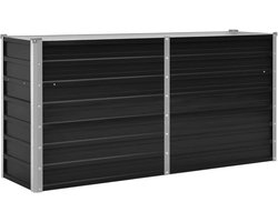 Gegalvaniseerde Stalen Plantenbak Antraciet - Ideaal voor Tuin en Balkon