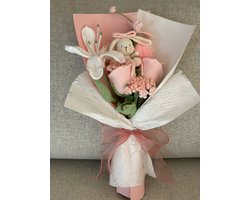 Gehaakt Bloemen Boeket-Kleurrijk-Handgehaakt-Wol-Blijvende schoonheid-Cadeau voor vrouw, (beste) vriendin, haar - Valentijn - Moederdag - Huwelijk
