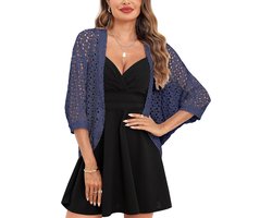Gehaakt Vest Zomer Bolero Open Voorkant voor Dames Elegante Schouderbedekking