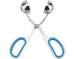 Gehaktbalmenmaker - Gehaktbalklem, Gehaktbalmaker RVS Antiaanbak Gehaktbal Rijstbalklem Maker Gehaktbaltang Gereedschap, Cake IJsschep Keukengereedschap (Blauw)