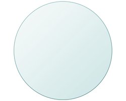 Gehard Glas Tafelblad Rond - Ø 400 mm - Transparant Veiligheidsglas - 8 mm Dik - Hittebestendig en Stootvast Glazen Blad voor Salontafel, Bijzettafel en Tuintafel - Tafelbladbeschermer