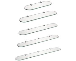 Gehard Glazen Plank 60 x 12 cm voor Badkamer - Sterk en Veilig