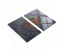 Geharde multifunctionele decoratieve koffieplanken van glas, 2x30x52 cm