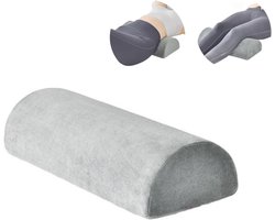 Geheugenfoam Kussen voor Voetensteun en Lendensteun - Ergonomisch Kussen voor Rugpijn, Zijdelings Slapen en Comfortabel Ontspannen