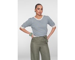 Geisha Trui Gebreide Top Met Strepen En Lurex 64066 14 Kit Lurex/olive/blue Dames Maat - XS