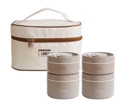 Geïsoleerde Lunchbox Set - Stapelbaar - Lekvrij - Thermisch - Houdt Warm/Koud - Luchtdicht - Multifunctioneel Voor Werk en School - Meal Prep Bakjes