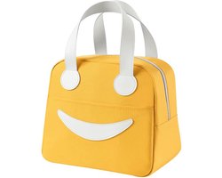 Geïsoleerde Mini Lunchtas voor Outdoor Gebruik - Schattige Draagbare Tas in Geel