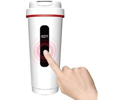 Geïsoleerde mok voor in de auto, roestvrijstalen beker om dranken te verwarmen, draagbare drankverwarmer, geschikt voor kampeerauto's en keukenwagens.