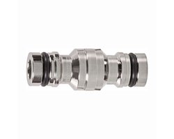 GEKA universele connector plus steeksysteem messing vernikkeld - ...