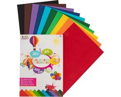Gekleurd Karton A4 20pcs - 300grams - Knutselkarton - Knutselen voor kinderen en volwassenen