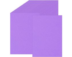Gekleurd Karton - Creatief Papier - Ambachtelijke Benodigdheden - A4 Formaat - Knutsel Papier - Feest Decoraties - 230 g/m² - Doe-Het-Zelf Scrapbooking Kaarten maken - Paars - 50 Vellen