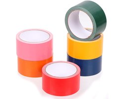 Gekleurde Duct Tape - Waterproof Tape Assortiment - Decoratie en Organisatie - Eenvoudig met de hand te scheuren