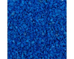 Gekleurde Steentjes 4-6mm - Granulaat - BLAUW - Bodembedekking voor Bloempotten en Plantenbakken - 1KG