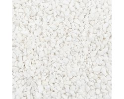Gekleurde Steentjes 4-6mm - Granulaat - WIT - Bodembedekking voor Bloempotten en Plantenbakken - 1KG