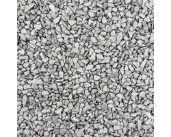Gekleurde Steentjes 4-6mm - Granulaat - ZILVER - Bodembedekking voor Bloempotten en Plantenbakken - 1KG