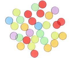 Gekleurde Transparante Fiches - 100st.