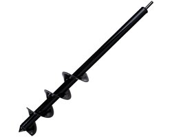 GEKO Boorgereedschap voor tuinieren - Staal - 8x60 cm - Zwarte afwerking