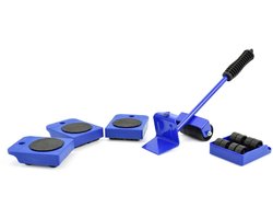 GEKO Meubelverplaatser set - 5 stuks - 150 kg draagkracht - met hefboom