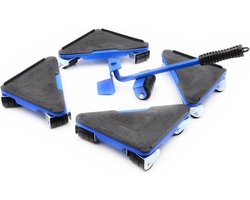 GEKO Meubelverplaatsset - 5-delig - 300 kg draagvermogen - Beschermende rubberen laag