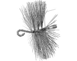 GEKO Ronde schoorsteenborstel - Staal - 175mm - Duurzaam en efficiënt