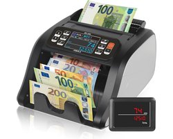 Geldtelmachine voor gemengde bankbiljetten | Veilig en Efficiënt | Ondersteunt EUR, USD, GBP | Perfect voor Bedrijven en Banken