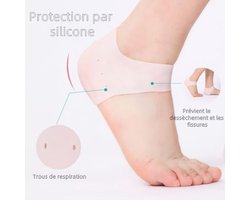 Gelhielbescherming, 2 paar enkel- en hielbescherming van gel, bij fasciitis plantaris, tendinitis, pijn, mannen en vrouwen